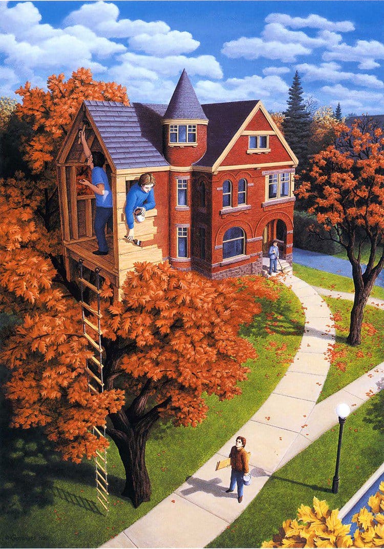 Tree house ladder